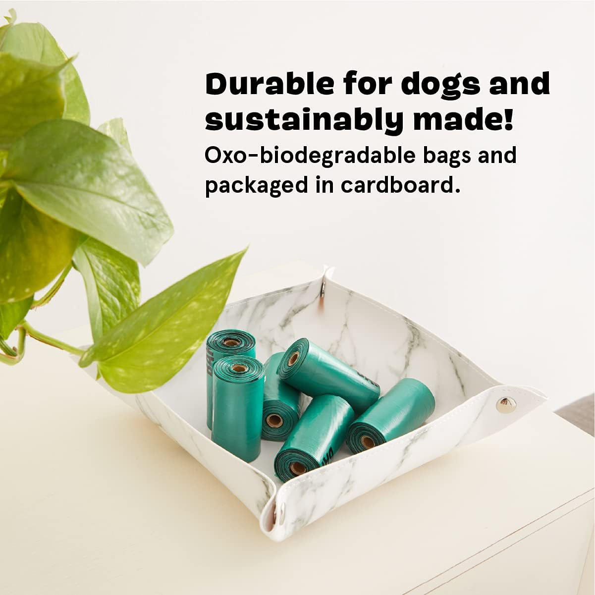 Dog Waste Poop Bags, 3 Patterns/Roll, Environment Friendly, Leak-Proof, Durable, Unscented, 20 Rolls / 300-Count - Poopaganda