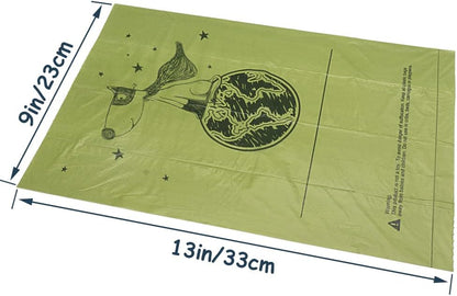 Dog Poop Bags with Dispenser, Biodegradable Unscented Extra Thick & Leak-Proof Dog Waste Bag, Strong Easy-Tear Refill Rolls for All Doggie Sizes