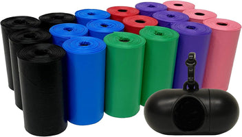 9" X 14.25" Made in USA Easy Open Poop Bags Dog Waste Bags, 18 Refill Rolls, 270 Bags
