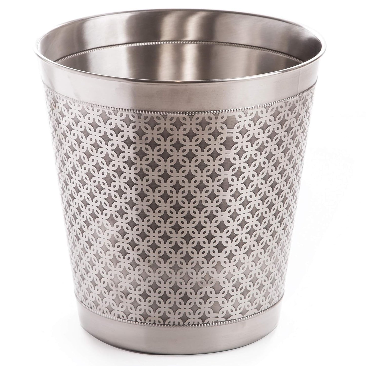Metal Waste Basket for Home, Office, Bathroom, Dorm, Kitchen and More | Trash Can Bin for Bedroom | Desk Trash Can | Home Essentials
