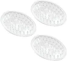 Idesign Plastic Soap Dish, Soap Saver, and Kitchen Sponge Holder - Set of 3, 0.75” X 3.25” X 4.75”, Clear