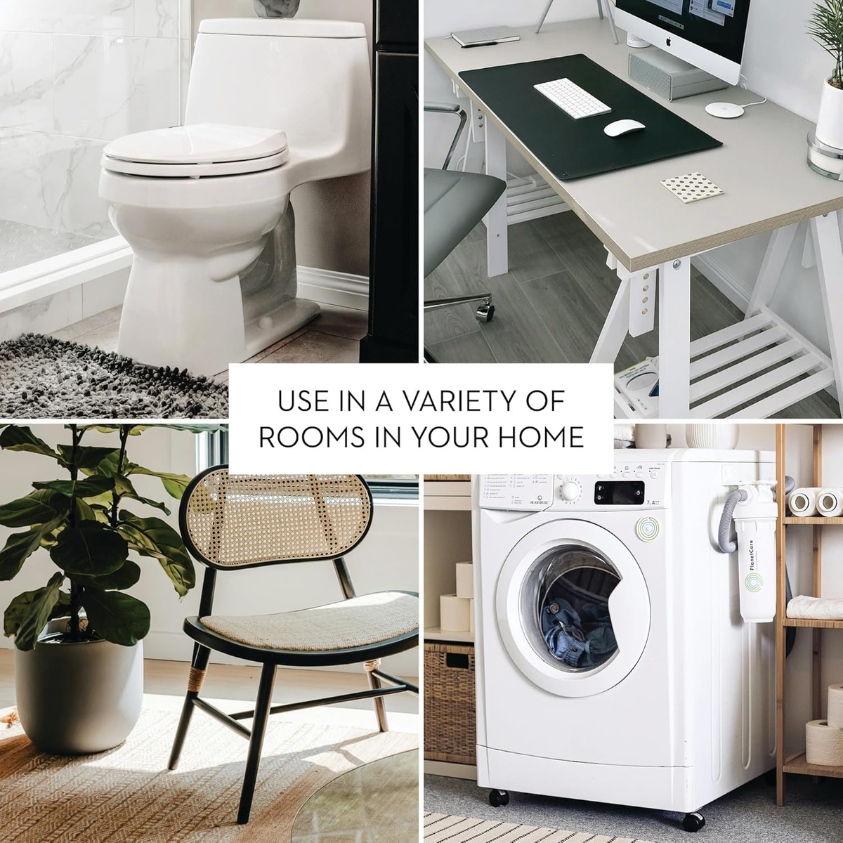 Idesign Small Plastic Bathroom Trash Can, Slim Rectangle Garbage Bin for Bedroom, Office, Dorm, Navy Blue